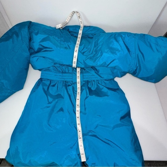 Vintage One Piece Ski Suit Snowsuit Blue, Women Size 10, Toasty Warm, CB Sports - Picture 13 of 13